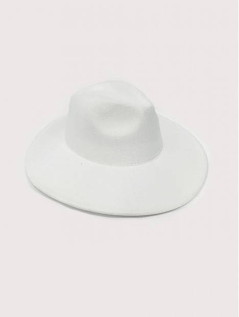 Balta veltinė skrybėlė